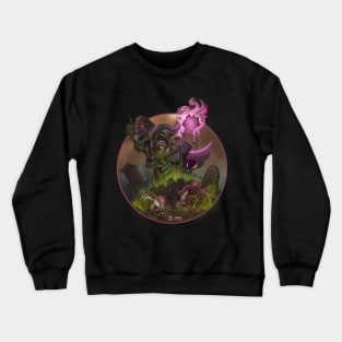 Necromancer Kitten (Halo + Inky McStapleFace Collaboration) Crewneck Sweatshirt